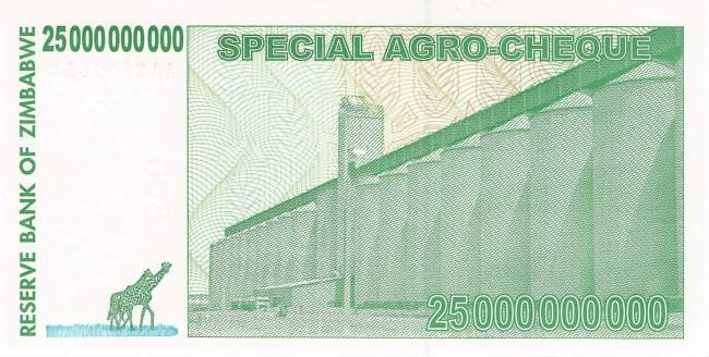 25 Billion Dollars Zimbabwe p.62 2008